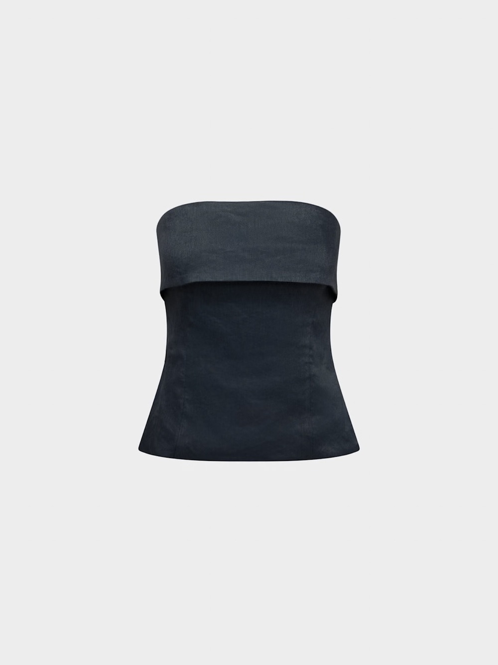 NWT Aritzia Element Linen Tube Top in Dark Night Navy 10 - Picture 7 of 10